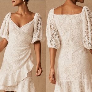 Sachin & Babi Anthropologie BHLDN Cailyn white lace dress size 8